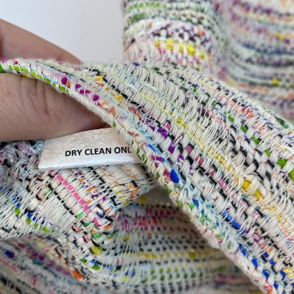 Sara Campbell Tweed Pom Pom T-Shirt Top Size 4 - Picture 9 of 11